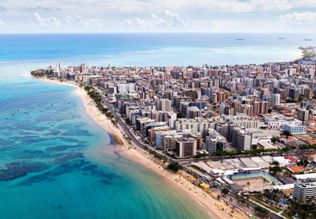 Apartamento 2 Quartos Beira-Mar Ponta Verde - Castelo B Temporada Maceio Dış mekan fotoğraf